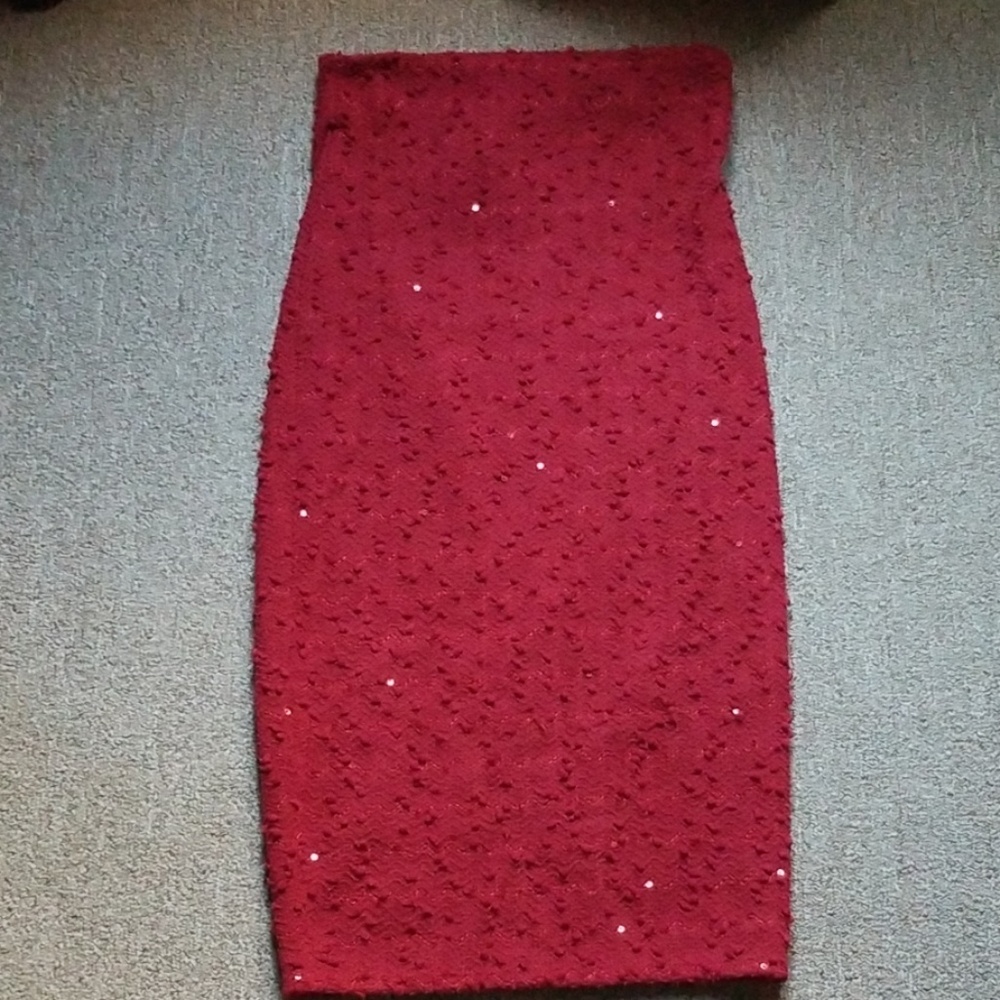 Burgundy skirt